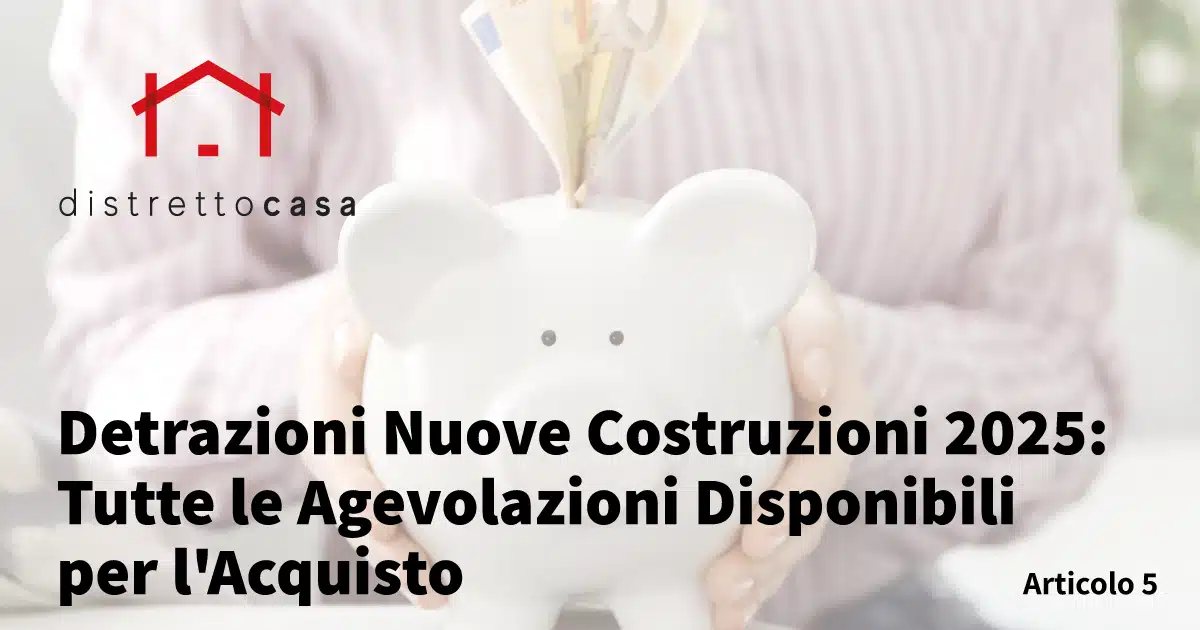 Detrazioni Nuove Costruzioni 2025: Tutte le Agevolazioni Disponibili per l'Acquisto